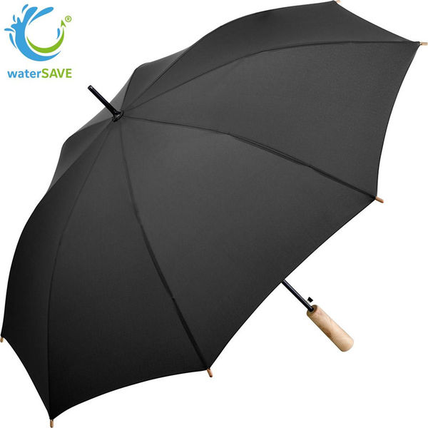 Parapluie publicitaire|Standard bois Noir