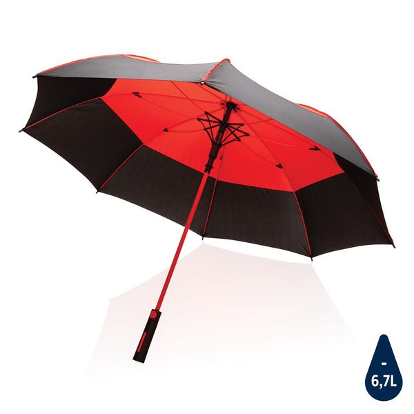 Parapluie|tempête impact Red