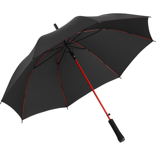 Parapluie citadin publicitaire | Color Noir Rouge