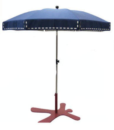 parasol publicitaire Bleu