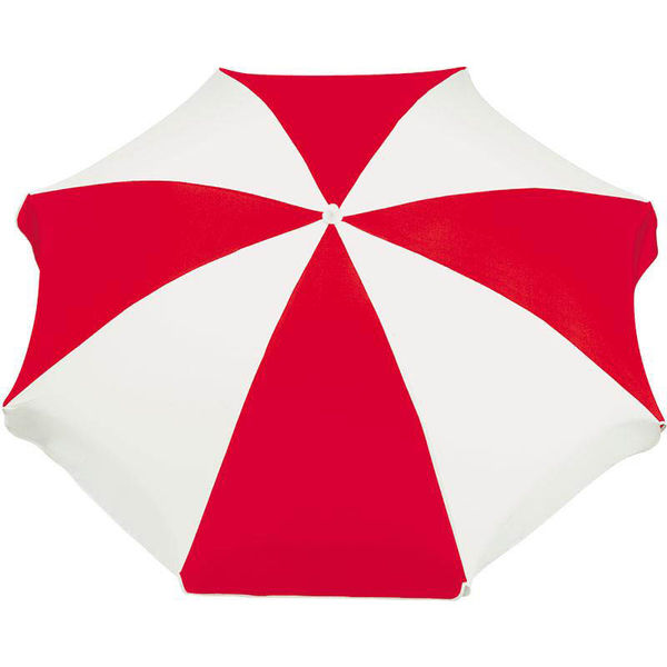 Parasol publicitaire manche Parasol  Blanc Rouge