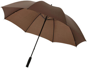 Grand Parapluie Tempete Fibre Verre Imprime Marron