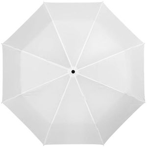 Parapluie Automatique De Poche Imprime Blanc 2