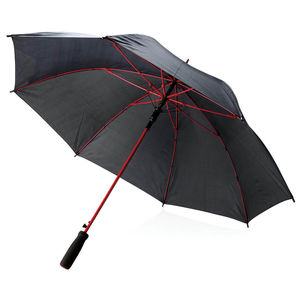 Parapluie Canne Anti Tempete Imprime Rouge