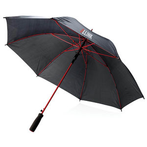 Parapluie Canne Anti Tempete Imprime Rouge 1
