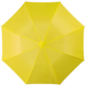 Parapluie De Poche Blanc Personnalise Jaune 2