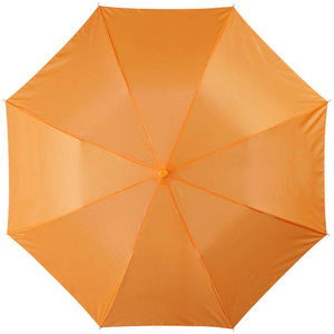 Parapluie De Poche Blanc Personnalise Orange 2
