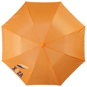 Parapluie De Poche Blanc Personnalise Orange 3