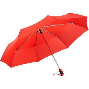 Parapluie de poche publicitaire manche droit  Rouge 2
