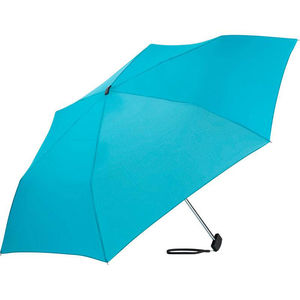 Parapluie de poche publicitaire manche pliant Bleu clair