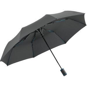 Parapluie de poche publicitaire manche pliant Anthracite Marine