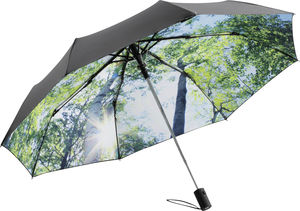 Parapluie de poche publicitaire manche pliant Noir 1