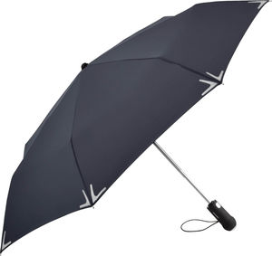 Parapluie de poche publicitaire manche pliant Gris 1