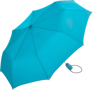 Parapluie de poche publicitaire manche pliant Bleu pétrole 3
