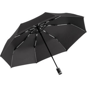 Parapluie de poche publicitaire manche pliant Anthracite Blanc