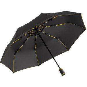 Parapluie de poche publicitaire manche pliant Anthracite Jaune 7