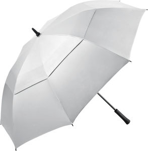 Parapluie golf publicitaire manche droit Argent Noir