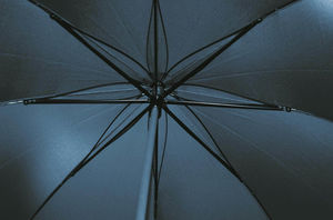 Parapluie golf publicitaire manche droit Noir 1