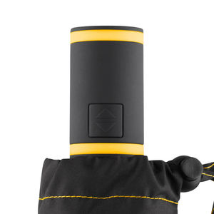 Parapluie personnalisable de poche PET|recyclé Noir Jaune 1