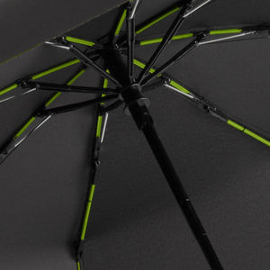 Parapluie personnalisable de poche PET|recyclé Noir Lime 1
