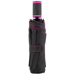 Parapluie personnalisable de poche PET|recyclé Noir Magenta 1