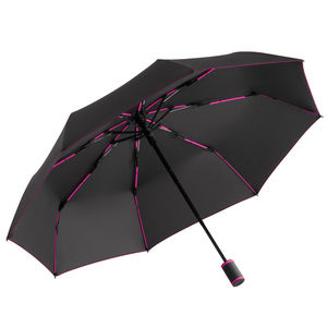 Parapluie personnalisable de poche PET|recyclé Noir Magenta 2