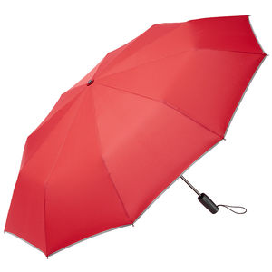 Parapluie de poche personnalisable|10 panneaux Rouge