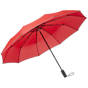 Parapluie de poche personnalisable|10 panneaux Rouge 1