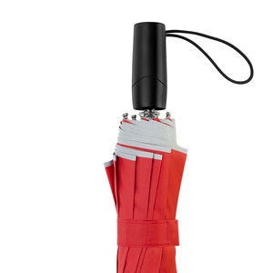 Parapluie de poche personnalisable|10 panneaux Rouge 2