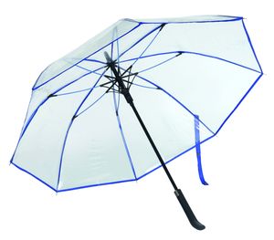 Parapluie publicitaire automatique|VIP Bleu Transparent