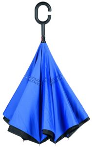 Parapluie publicitaire canne automatique|FLIPPED Bleu Noir 1