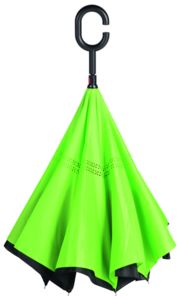 Parapluie publicitaire canne automatique|FLIPPED Noir Vert clair 1