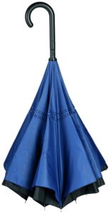 Parapluie publicitaire canne automatique|OPPOSITE Bleu foncé Noir 1