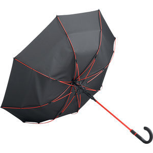 Parapluie citadin personnalisé | Stand Noir Rouge 2