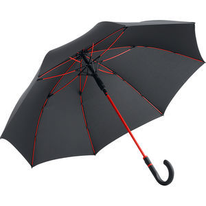 Parapluie citadin personnalisé | Stand Noir Rouge 4