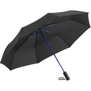 Parapluie de poche publicitaire | Folix Noir Bleu euro