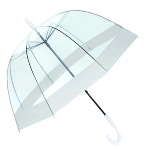 Parapluie publicitaire|HONEYMOON Blanc Transparent