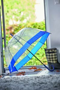 Parapluie publicitaire|HONEYMOON Bleu Transparent 2