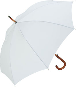 Parapluie publicitaire manche canne Blanc