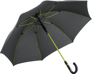 Parapluie publicitaire manche cann Anthracite Lime