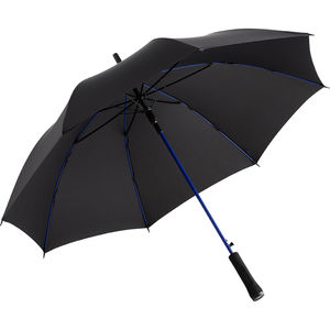 Parapluie publicitaire manche droit Noir Bleu euro