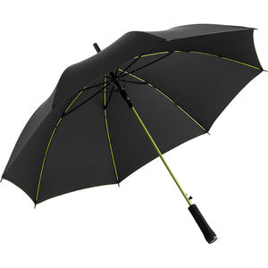 Parapluie publicitaire manche droit Noir Lime