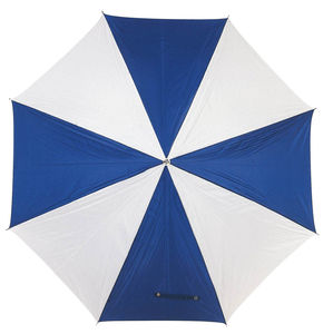 parapluie publicitaire métal Bleu Blanc
