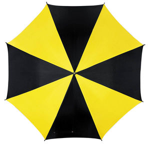 parapluie publicitaire métal Noir Jaune