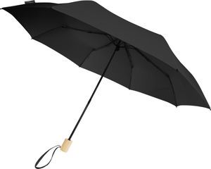 Parapluie publicitaire pliable en PET recyclé|Birgit Noir