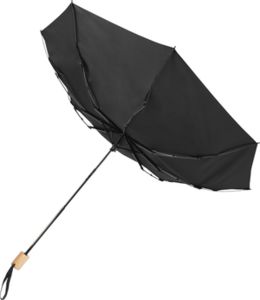 Parapluie publicitaire pliable en PET recyclé|Birgit Noir 3