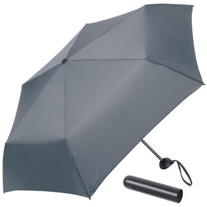 Parapluie publicitaire de poche|6 panneaux Gris Noir