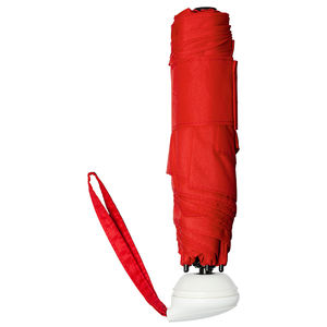 Parapluie publicitaire de poche|6 panneaux Rouge Blanc 4