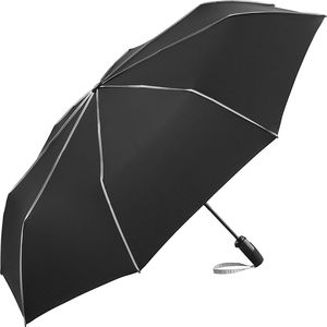 Parapluie publicitaire de poche déclencheur intégré Noir Gris clair