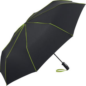 Parapluie publicitaire de poche déclencheur intégré Noir Lime